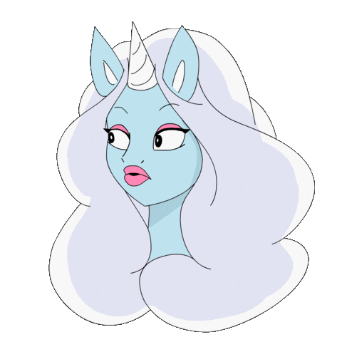Side Eye Oops Sticker by Glow The Unicorn