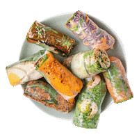 kaleidorolls healthy roll wrap rolls Sticker