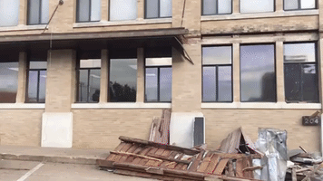 Earthquake Damages Buildings in Oklahoma