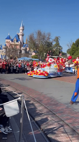 Patrick Mahomes Celebrates Super Bowl Victory at 'the Happiest Place on Earth'