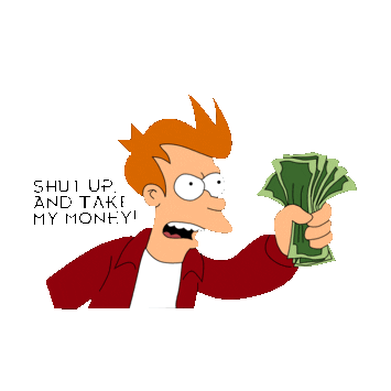 make it rain shut up STICKER by imoji