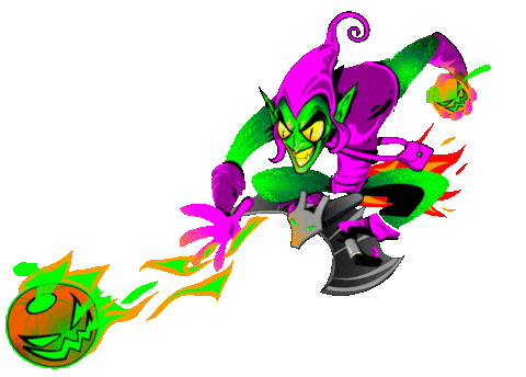 Green Goblin Spiderman Sticker by Pingolito