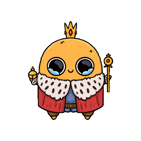 The King Sticker by Sad Nuggie