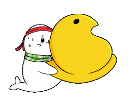 Easter Bunny Sticker by Sappy Seals