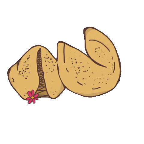 doodledoughnuts giphyupload cookie fortune fortune cookie Sticker