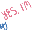 yes im gay Sticker by Dartvis
