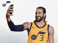 ricky rubio selfie GIF by Utah Jazz