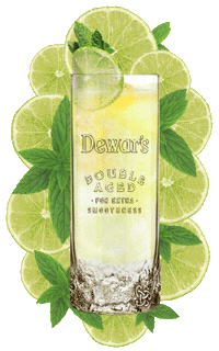 Orange Pattern Sticker by Dewar's