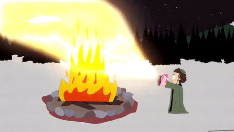 fire capture GIF by South Park 