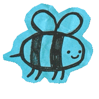 Bee Paper Sticker