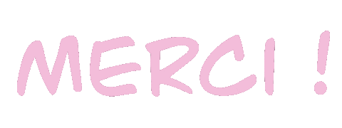 Pink Thanks Sticker by Rêve en coton