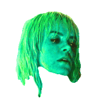 blinking lily allen Sticker by Josh Rigling