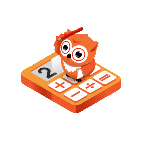 agrader giphygifmaker study owl math Sticker
