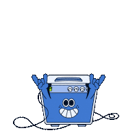 Rocking Rock On Sticker by Mat Voyce