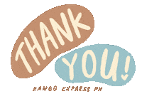 Thanks Thank You Sticker by Kango Express PH