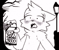 meowtinz cat girl gay scared GIF