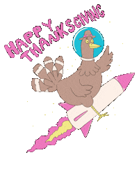 Thanks Giving Sticker by Major Tom