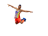 Jump Antonio Sticker by Jill Cooper Coalsport
