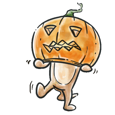 theotterspace giphyupload cute halloween pumpkin Sticker