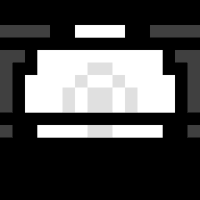 black and white pixel GIF by 16-x-16