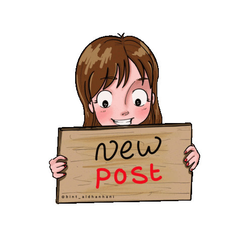 Girl Post Sticker