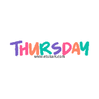 Thursday Sticker by Etukart