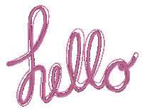Samiam_doodles animation hello pink words Sticker