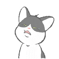 Cat No Sticker by GORO