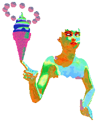 Ice Cream 3D Sticker by badblueprints