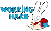 Work Working Sticker by Simon Super Rabbit
