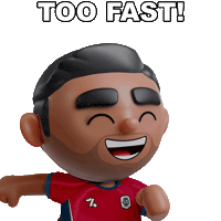 Too Fast Football Sticker by OneFootball Heads