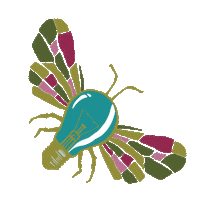 Butterfly Bee Sticker by Contexture