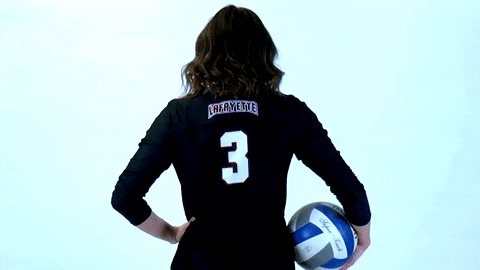 Volleyball Roll Pards GIF by Lafayette Leopards