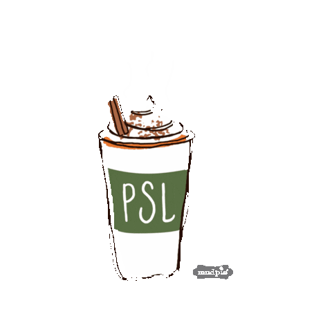 mudpiegift coffee fall psl pumpkin spice Sticker