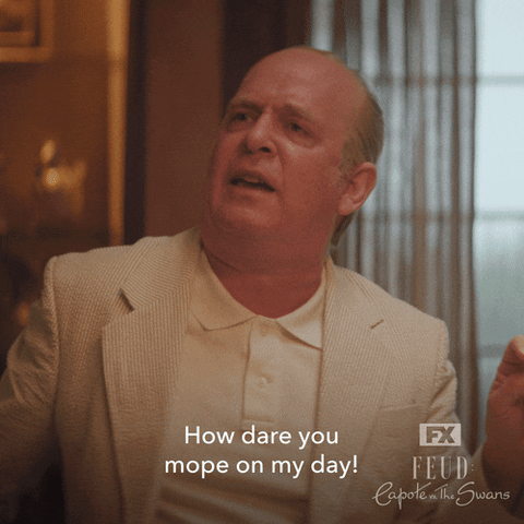 Dont Be Sad How Dare You GIF by Feud: Capote vs. The Swans