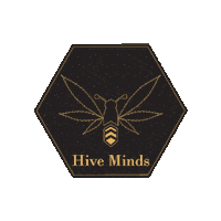 HiveMinds bee bees hiveminds Sticker