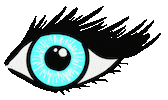 Anikastefa blue wink eye occhio Sticker