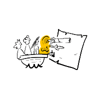 Contact Bologna Sticker by Yobi Scribes