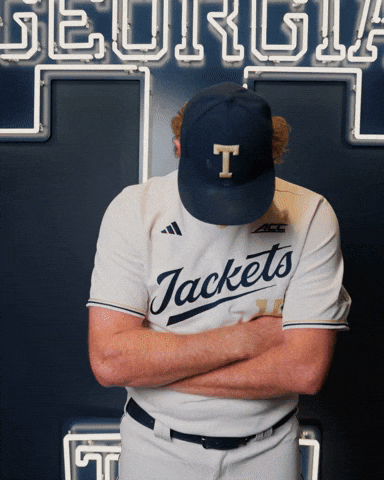 Georgia Tech Baseball GIF by Georgia Tech Yellow Jackets