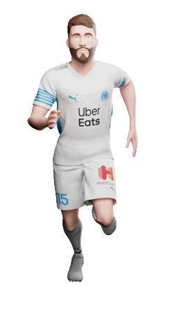 Duje Caleta Car Running Sticker by Olympique de Marseille