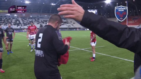 wipe fc grenoble GIF by FCG Rugby