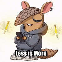 Less Is More Wisdom GIF by Chillo Dillo