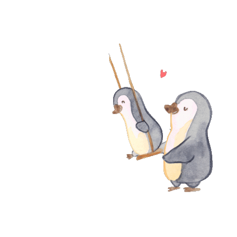 Penguin Love Sticker by Mr. & Mrs. Panda