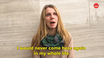 I Would Never Come Here Again