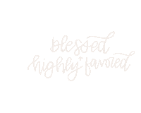 milkandhoneymade blessed milkandhoneymade blessed and highly favored Sticker