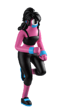 Girl Running Sticker by Grand Chamaco