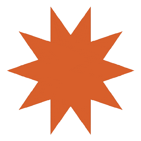 Star Orange Sticker by OratorijSlovenija