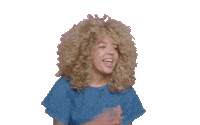 Happy Big Hair Sticker