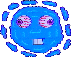 Glitch What Sticker by Sarah Zucker