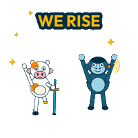We Rise Sticker Sticker by Youth Disability Talk Out (YDTO)